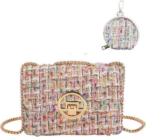 Small Shoulder Bag for Women Trendy Ladies Crossbody Bag with Chain Designer Purses Handbag Clutch Evening Bags in Kuwait