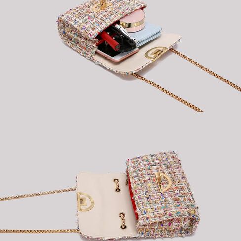 Small Shoulder Bag for Women Trendy Ladies Crossbody Bag with Chain Designer Purses Handbag Clutch Evening Bags in Kuwait