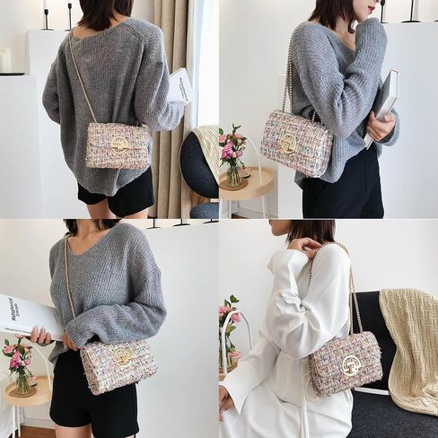 Small Shoulder Bag for Women Trendy Ladies Crossbody Bag with Chain Designer Purses Handbag Clutch Evening Bags in Kuwait
