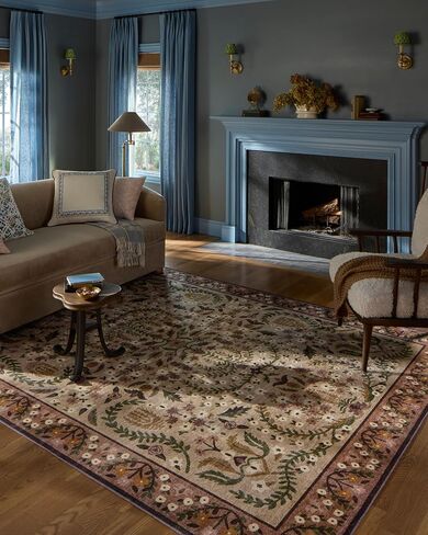 Loloi Rifle Paper Co. Canopy Collection CNP-03 Aubergine 7'-6" x 9'-6" Area Rug in Saudi Arabia