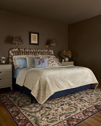 Loloi Rifle Paper Co. Canopy Collection CNP-03 Aubergine 7'-6" x 9'-6" Area Rug in Saudi Arabia