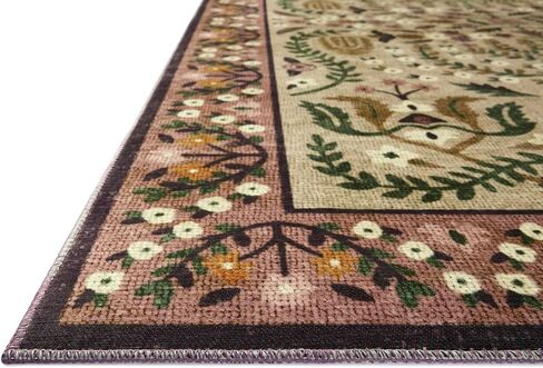 Loloi Rifle Paper Co. Canopy Collection CNP-03 Aubergine 7'-6" x 9'-6" Area Rug in Saudi Arabia