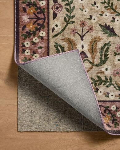Loloi Rifle Paper Co. Canopy Collection CNP-03 Aubergine 7'-6" x 9'-6" Area Rug in Saudi Arabia