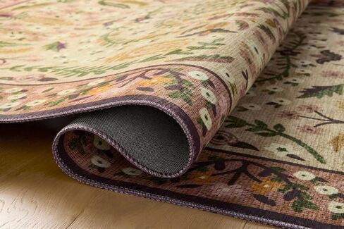 Loloi Rifle Paper Co. Canopy Collection CNP-03 Aubergine 7'-6" x 9'-6" Area Rug in Saudi Arabia