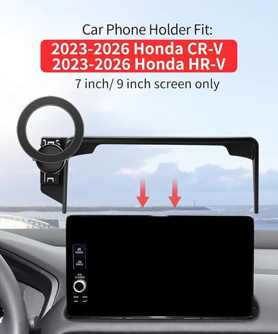Car Phone Holder for Honda CR-V/HR-V/CRV 2023-2026 Accessories, 7/9" Screen | Magsafe Magnetic Cell Phone Mount Clip Compatible with iPhone, 3D fit Stable Dashboard GPS Navigation Bracket Cradle Stand in Saudi Arabia