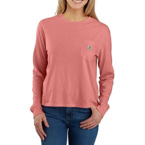 Carhartt Women's Tencel Fiber Series Loose Fit Long-Sleeve Pocket T-Shirt in Kuwait