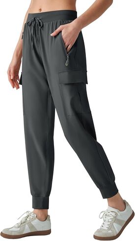 Women's Cargo Hiking Pants Joggers Lightweight Athletic Workout Pants in Saudi Arabia