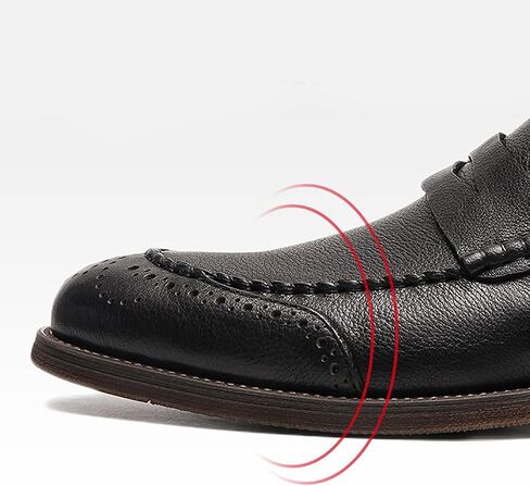 Men's Leather Oxfords Breathable Slip-Resistant Formal & Casual Shoes for Business, Weddings, and Outdoor Events in Saudi Arabia