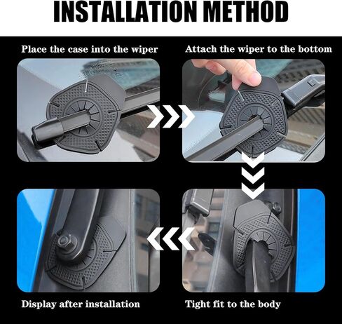 12 PCS Universal Silicone Wiper Pivot Guards, Premium Windshield Wiper Covers and Arm Hole Protection for Cars, Trucks, SUVs - Prevents Dust and Blockage in Saudi Arabia