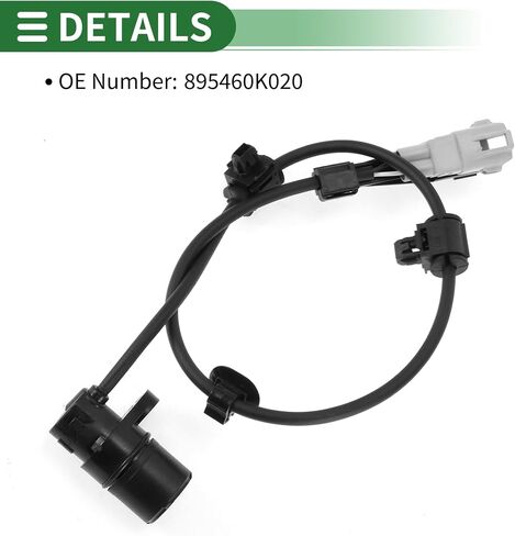 Motoforti ABS عجلة السرعة الاستشعار ABS الاستشعار نظام الفرامل المضادة للقفل حساسات لسيارات تويوتا هايلكس فيجو 2008-2011 رقم 895460K020 الخلفي الأيسر in Saudi Arabia
