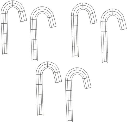 Christmas Metal Candy Cane Shaped Wreath Frames Pack of 6 in Saudi Arabia