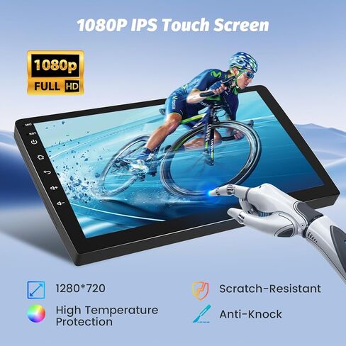 Roinvou Android Screen Radio for Kia Rio 2011-2016 (LHD), Built-in Wireless CarPlay Radio with Android Auto, 9'' Touch Screen in-Dash GPS Navigation Support Mirror Link BT FM AHD SWC DSP in Saudi Arabia