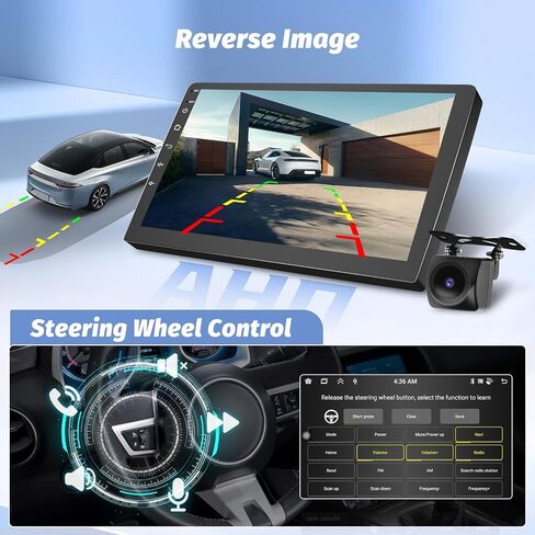 Roinvou Android Screen Radio for Kia Rio 2011-2016 (LHD), Built-in Wireless CarPlay Radio with Android Auto, 9'' Touch Screen in-Dash GPS Navigation Support Mirror Link BT FM AHD SWC DSP in Saudi Arabia