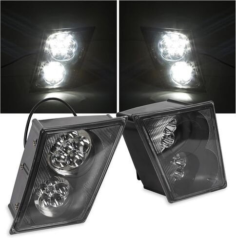 KUAFU LED Fog Light Compatible with 2003-2017 Volvo VNL/VN Trucks Passenger Side&Driver Side LH&RH Pair Light Lamp in Saudi Arabia