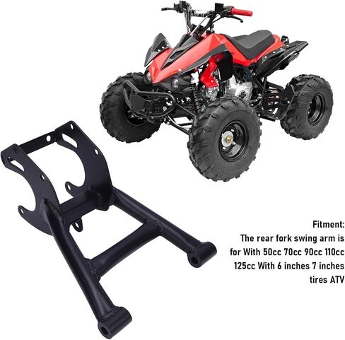 Rear Swing Arm Steel Alloy High Hardness ATV Quad 6in 7in Tires, for Roketa, Kazuma, Taotao, SUNL, Jetmoto, Baja, Coolster, SSR, JCL, NST ATV Quad in Saudi Arabia