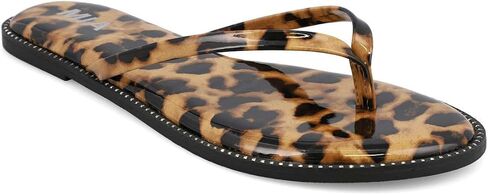 صنادل MIA Shoes Aster النسائية ذات ثونغ فليب فلوب، جلد نباتي in Kuwait