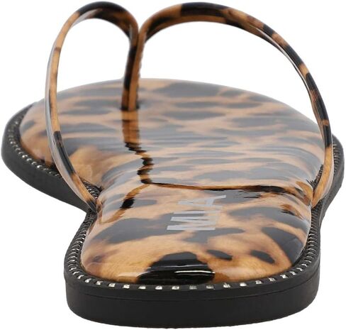 صنادل MIA Shoes Aster النسائية ذات ثونغ فليب فلوب، جلد نباتي in Kuwait
