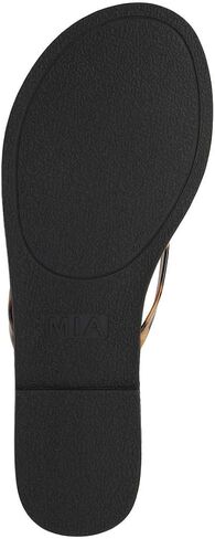 صنادل MIA Shoes Aster النسائية ذات ثونغ فليب فلوب، جلد نباتي in Kuwait