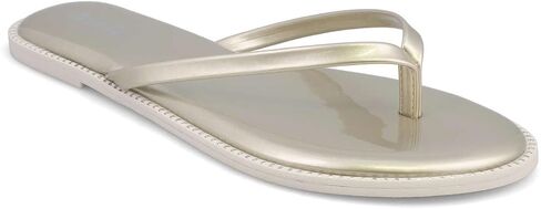 صنادل MIA Shoes Aster النسائية ذات ثونغ فليب فلوب، جلد نباتي in Kuwait