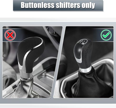 X AUTOHAUX Universal 5 Speed Auto Car Gear Lever Shifter Manual Stick Shift Knob PU Leather Black in Saudi Arabia