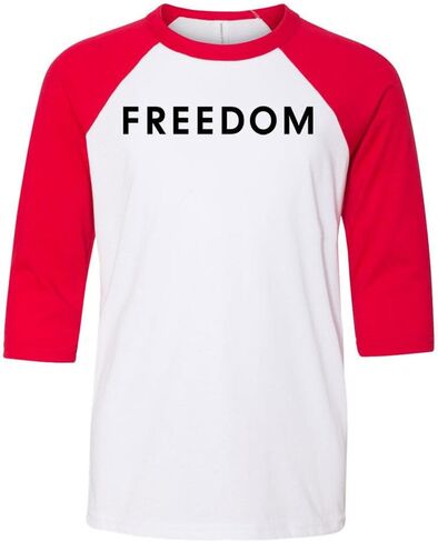 Charlie Kirk Freedom Kids Three-Quarter Raglan Sleeve Baseball Shirt Youth in Kuwait