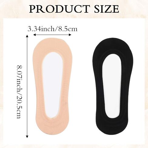 Nylon No Show Socks Womens, 6 Pairs Ultra Low Cut Liners Non Slip Footies for Size 5-12 Hidden Invisible Socks for Flat Loafer in Saudi Arabia