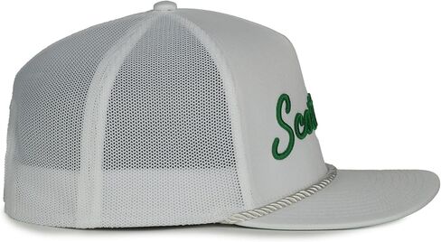 Scottsdale White Golf Hat with Green Letters in Saudi Arabia