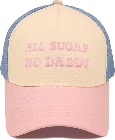 Funny Trucker Hats for Women Gag Gifts Funny Hats with Cotton Front and Breathable Mesh in Kuwait