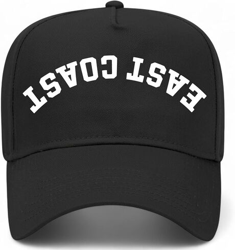 East Coast Upside Down Reversed Vintage Trucker Hat | Premium Snapback Baseball Hat for Men & Women in Saudi Arabia