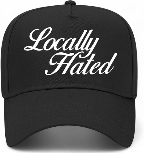 Locally Hated Vintage Trucker Hat | Premium Adjustable Snapback Baseball Hat for Men & Women in Saudi Arabia