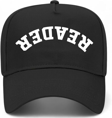 Reader Upside Down Reversed Vintage Trucker Hat | Book Library Read Reading | Premium Snapback Baseball Hat for Men & Women in Saudi Arabia