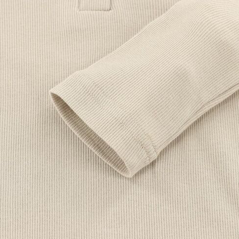Boys Long Sleeve Shirt with 3 Button, Henley Shirt for Boys & Girls, Polo Shirt Without Collar 2Y-7Y in Saudi Arabia