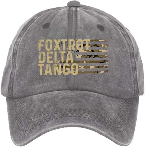 قبعة Foxtrot Delta Tango، قبعة Foxtrot Delta Tango، قبعة بيسبول للجنسين مطبوعة بأحرف in Kuwait