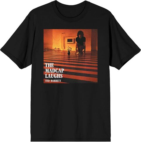 تي شيرت Syd Barrett The Madcap Laughs للرجال أسود بأكمام قصيرة in Saudi Arabia