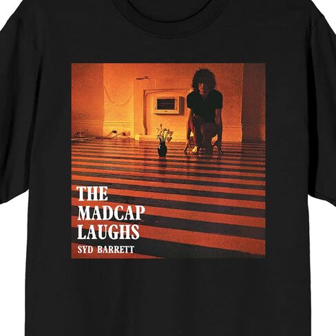 تي شيرت Syd Barrett The Madcap Laughs للرجال أسود بأكمام قصيرة in Saudi Arabia