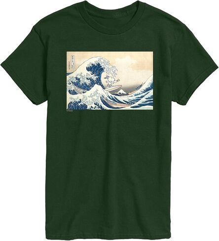 Peanuts - Snoopy Great Wave - Men's Short Sleeve Graphic T-Shirt in Saudi Arabia