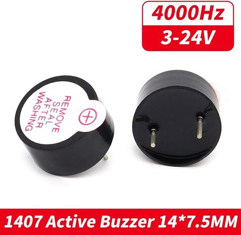 1Pcs 1407 85dB 4-12V DC Piezo Active Buzzer 14 * 7MM DIP Sound Alarm Piezoelectric Buzzer Acoustic Components in Saudi Arabia