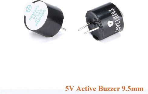 5pcs Height 9.5mm 5V Active Buzzer Alarm Sounder Speaker Electromagnetic in Saudi Arabia