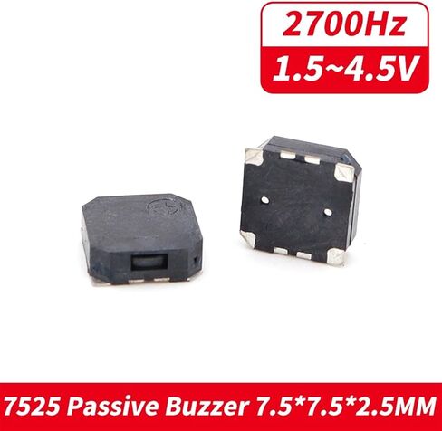 Buzzer 7525 Dimension7.5x7.5x2.5mm مولد الصوت السلبي 3.6v صفارة السبر الجانبي البيئي in Saudi Arabia