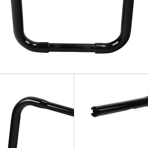 TCT-MOTORPARTS Chrome 14" Rise 1-1/4" Ape Hanger Bar Handlebar Fit For Harley Softail Sportster XL883 XL1200 Dyna Low Rider in Saudi Arabia
