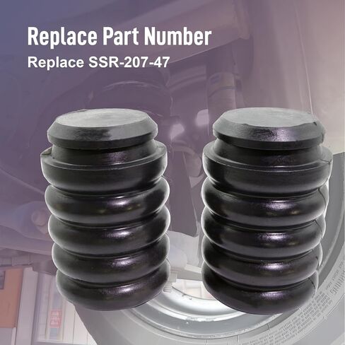 ASTROSYNC Rear Air Helper Springs Fit For Chevrolet Silverado GMC Sierra 2500 3500 HD 2011-2024 Rear Air Suspension Helper Springs System Replace SSR-207-47 in Saudi Arabia
