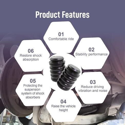 ASTROSYNC Rear Air Helper Springs Fit For Chevrolet Silverado GMC Sierra 2500 3500 HD 2011-2024 Rear Air Suspension Helper Springs System Replace SSR-207-47 in Saudi Arabia