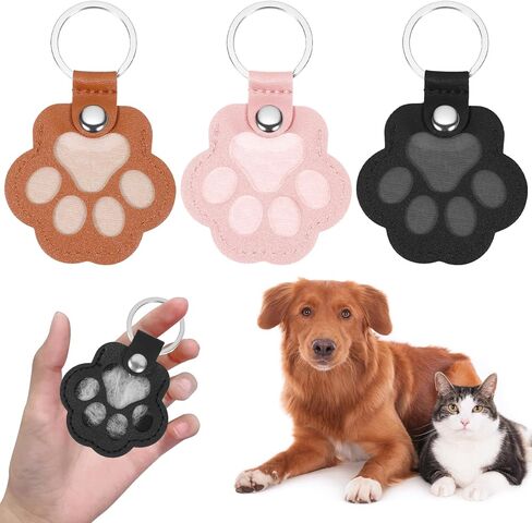 3 قطع سلسلة مفاتيح مطبوعة بمخالب الكلب، سلاسل مفاتيح لجمع شعر الكلاب، هدايا تذكارية للحيوانات الأليفة، سلسلة مفاتيح تذكارية من الجلد اللطيف، سلسلة مفاتيح لتخزين فراء الحيوانات الأليفة، لجمع حقيبة المحفظة، حامل مفاتيح ساحر على شكل مخلب in Kuwait