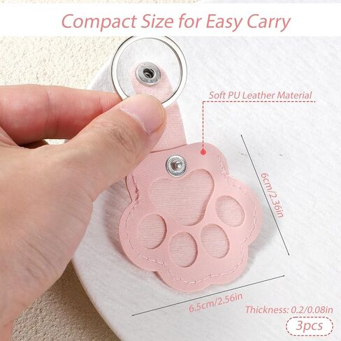 3 قطع سلسلة مفاتيح مطبوعة بمخالب الكلب، سلاسل مفاتيح لجمع شعر الكلاب، هدايا تذكارية للحيوانات الأليفة، سلسلة مفاتيح تذكارية من الجلد اللطيف، سلسلة مفاتيح لتخزين فراء الحيوانات الأليفة، لجمع حقيبة المحفظة، حامل مفاتيح ساحر على شكل مخلب in Kuwait