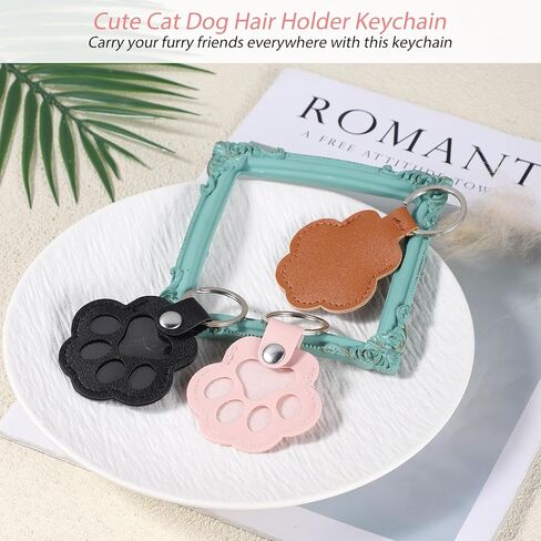 3 قطع سلسلة مفاتيح مطبوعة بمخالب الكلب، سلاسل مفاتيح لجمع شعر الكلاب، هدايا تذكارية للحيوانات الأليفة، سلسلة مفاتيح تذكارية من الجلد اللطيف، سلسلة مفاتيح لتخزين فراء الحيوانات الأليفة، لجمع حقيبة المحفظة، حامل مفاتيح ساحر على شكل مخلب in Kuwait