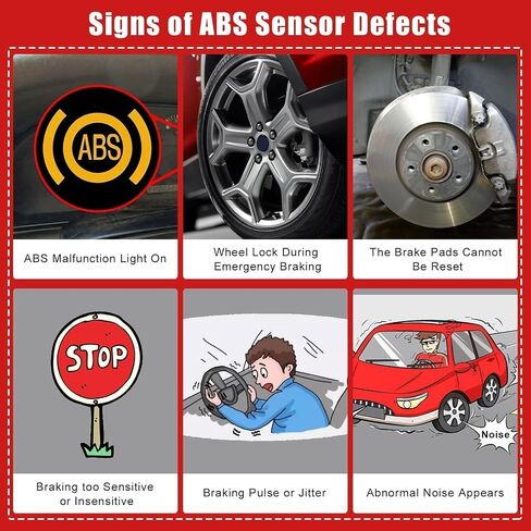 SecosAutoparts 2Pcs Front ABS Wheel Speed Sensor Left Right Compatible with Ford Escape C-MAX Focus 2012-2018 Fit for Volvo C30 C70 S40 S60 S80 V50 V70 XC60 XC70 2004-2017#ALS2249 ALS1839 ALS557 in Saudi Arabia