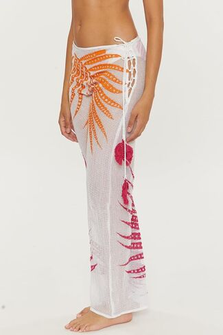 Trina Turk womens Sheer Tropics Pants, Casual, Wide Leg, Tropical Leaf Print, Beach Cover Ups for WomenSwimwear Cover Up in Saudi Arabia