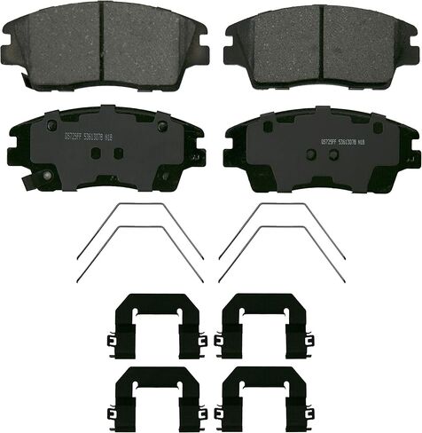 Wagner QS ZD1847 Disc Brake Pad Set, Chamfered Edges for Smooth, Quiet Stops, Fits 2016–2021 Hyundai Tucson, 2017–2020 Hyundai Elantra, 2017–2022 Kia Sportage in Saudi Arabia