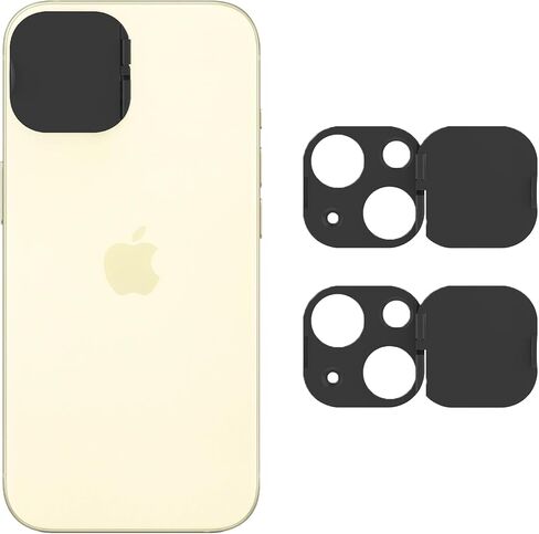 Phone Camera Lens Cover Compatible for Phone 16 Pro/ 16 Pro Max,Camera Lens Protector to Protect Privacy and Security,Strong Adhesive Black-2 Pack in Saudi Arabia