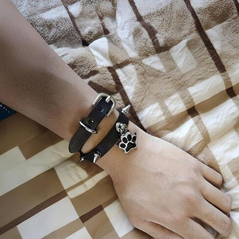 فاسق جلدية المختنق قلادة القوطية الأسود مسنبل المختنق طوق للنساء هالوين الجمجمة حلي مجوهرات تأثيري القوطية الملحقات in Kuwait